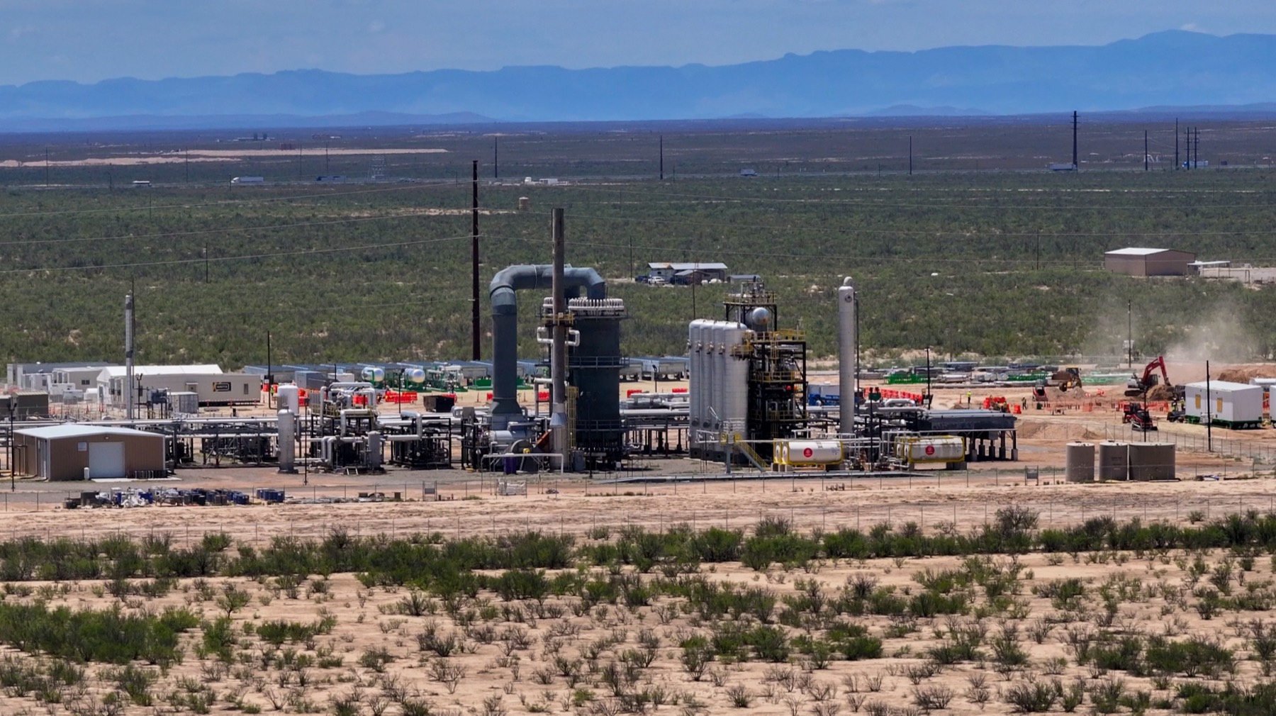 Permian Basin energy activity near Pecos